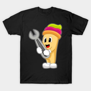 Ice cream Mechanic Wrench T-Shirt